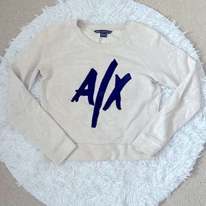 Armani Exchange Velvet Letter Sweater